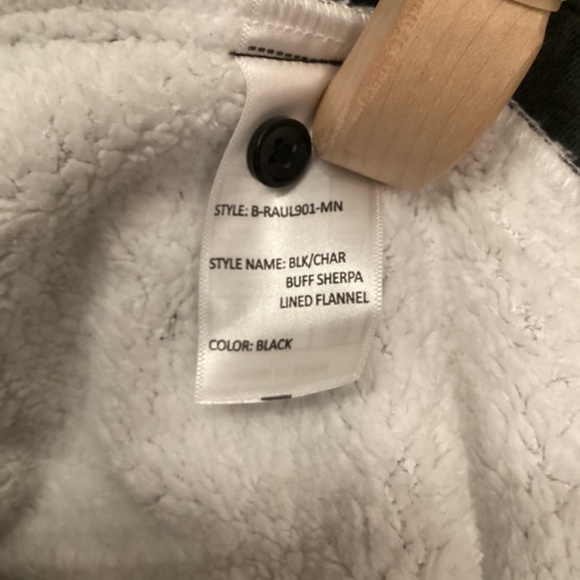 Nomad Sherpa Lined Flannel Gray Black Checkered Men Medium New With Tags MSRP 70 - Picture 10 of 11